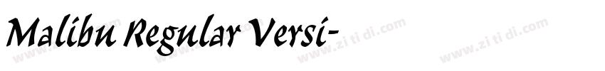 Malibu Regular Versi字体转换